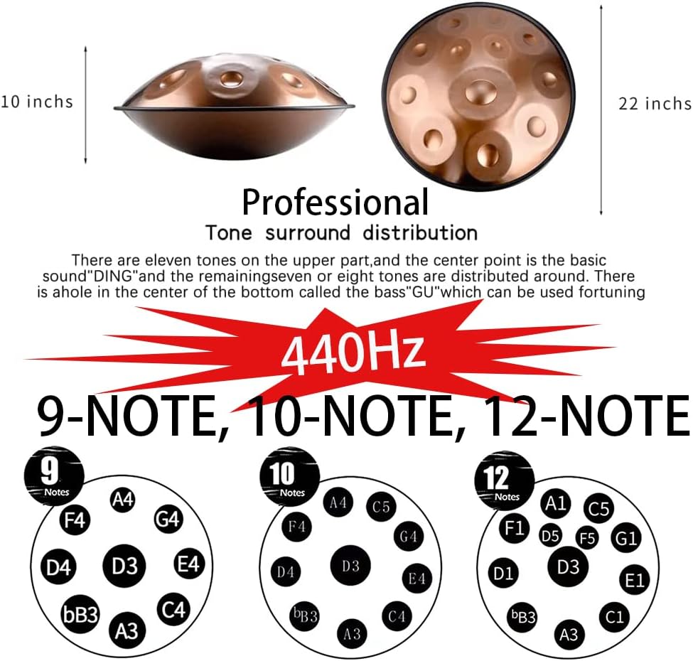 ハンドパンドラム ハンドパンタンドラム、ステンレススチール、D